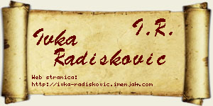 Ivka Radišković vizit kartica